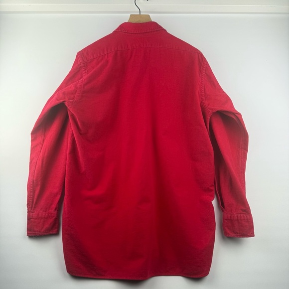 Vintage L.L. Bean Red 100% Cotton Shirt – Men’s Large - Picture 2 of 5